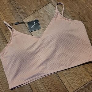 Zaful NWT Dusty Pink Women's Tankini Bikini Top Size XXL